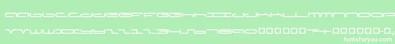 Шрифт CaptainPodd – белые шрифты на зелёном фоне