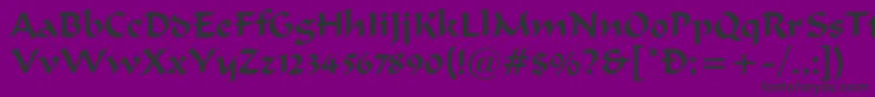 Police FergusonRegular – polices noires sur fond violet