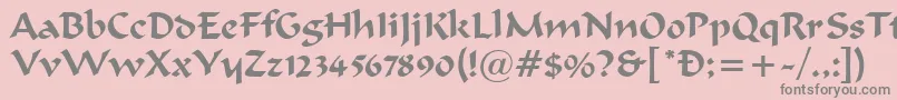 FergusonRegular Font – Gray Fonts on Pink Background