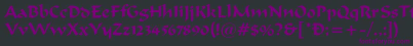 FergusonRegular Font – Purple Fonts on Black Background
