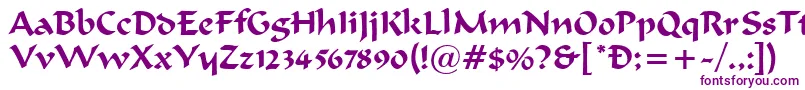FergusonRegular Font – Purple Fonts on White Background