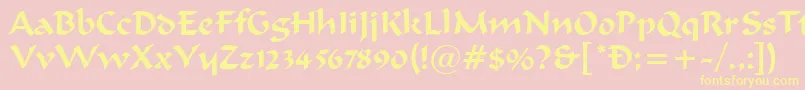 More about FergusonRegular Font FergusonRegular Font – Yellow Fonts on Pink Background