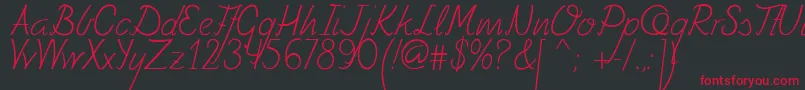 Fely Font – Red Fonts on Black Background
