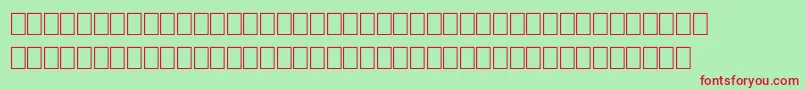 FsOld Font – Red Fonts on Green Background