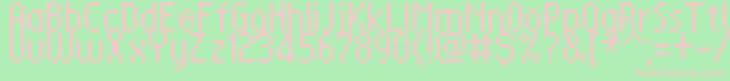 BulgariaGloriousCyr Font – Pink Fonts on Green Background