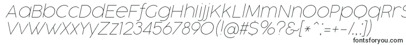 CocogooseProThinItalicTrial-Schriftart – Serifenlose Schriften