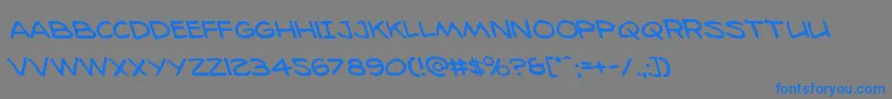 98bottlesleft Font – Blue Fonts on Gray Background