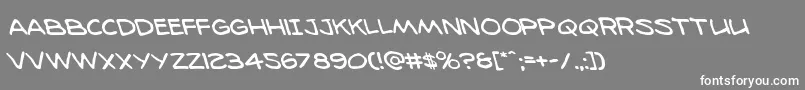 98bottlesleft Font – White Fonts on Gray Background