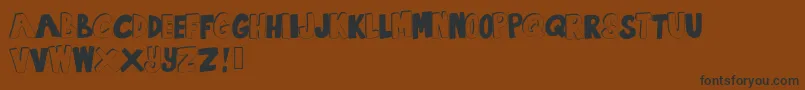 SummertimeLovin Font – Black Fonts on Brown Background
