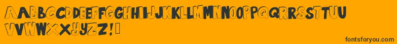 SummertimeLovin Font – Black Fonts on Orange Background