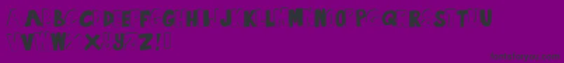 フォントSummertimeLovin – 紫の背景に黒い文字