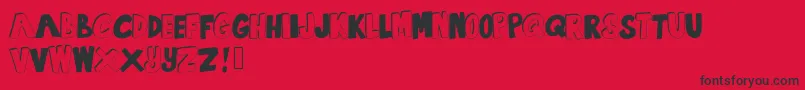 SummertimeLovin Font – Black Fonts on Red Background