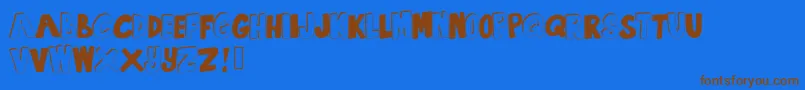 SummertimeLovin Font – Brown Fonts on Blue Background