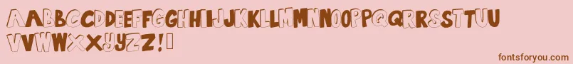 SummertimeLovin Font – Brown Fonts on Pink Background