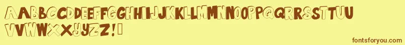 SummertimeLovin Font – Brown Fonts on Yellow Background