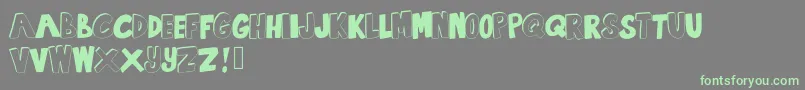 SummertimeLovin-Schriftart – Grüne Schriften auf grauem Hintergrund