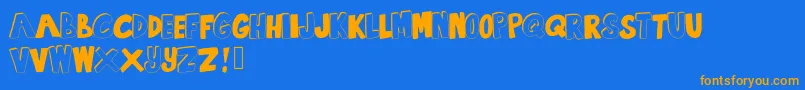SummertimeLovin Font – Orange Fonts on Blue Background