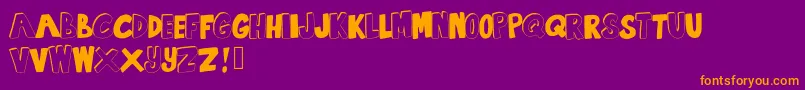 SummertimeLovin Font – Orange Fonts on Purple Background