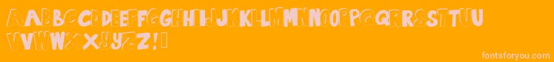 SummertimeLovin Font – Pink Fonts on Orange Background