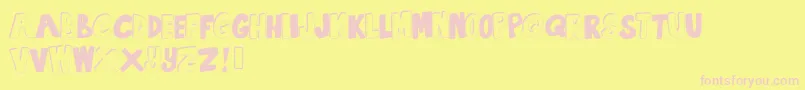 SummertimeLovin Font – Pink Fonts on Yellow Background