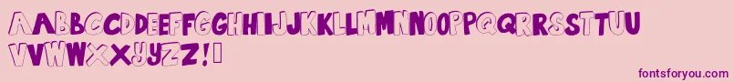 SummertimeLovin Font – Purple Fonts on Pink Background