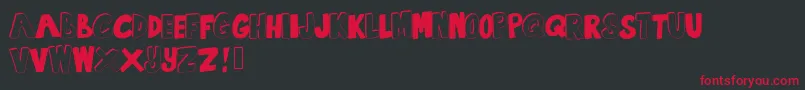SummertimeLovin Font – Red Fonts on Black Background