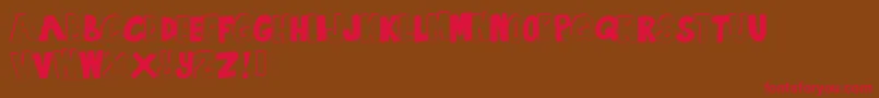 SummertimeLovin Font – Red Fonts on Brown Background