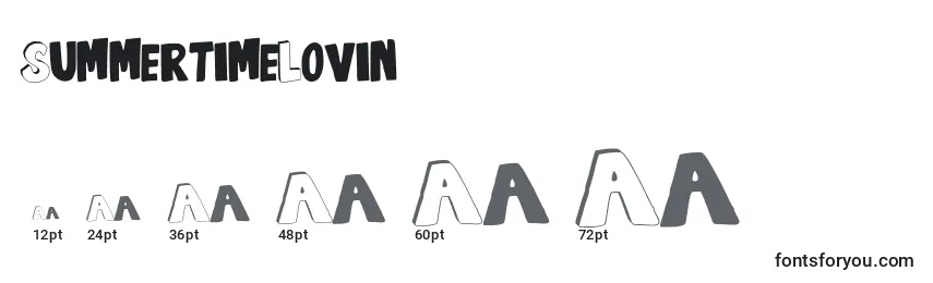 SummertimeLovin Font Sizes