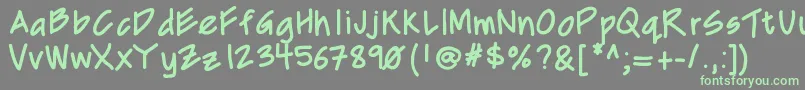 Шрифт Mixcd – зелёные шрифты на сером фоне