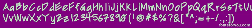 Шрифт Mixcd – зелёные шрифты на фиолетовом фоне