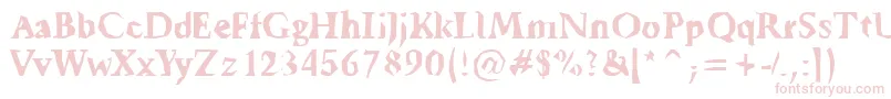 Tickyfon Font – Pink Fonts on White Background