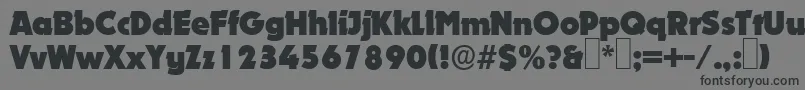 D891DecoRegular Font – Black Fonts on Gray Background