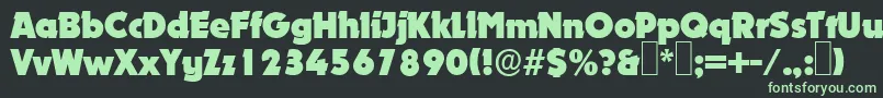 D891DecoRegular Font – Green Fonts on Black Background