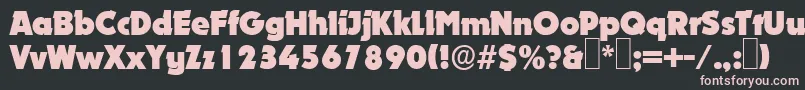 D891DecoRegular Font – Pink Fonts on Black Background
