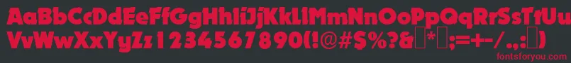 D891DecoRegular Font – Red Fonts on Black Background