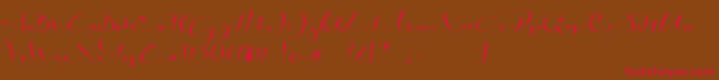 fuente BiloxiCalligraphyDemo – Fuentes Rojas Sobre Fondo Marrón