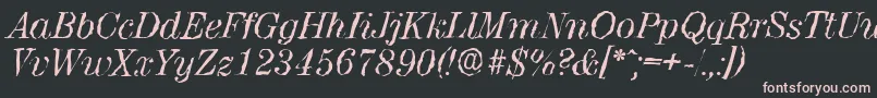 ValenciarandomItalic Font – Pink Fonts on Black Background