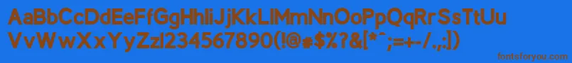 More about BerlinXBold Font BerlinXBold Font – Brown Fonts on Blue Background