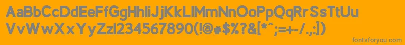 BerlinXBold Font – Gray Fonts on Orange Background