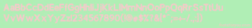 BerlinXBold Font – Pink Fonts on Green Background