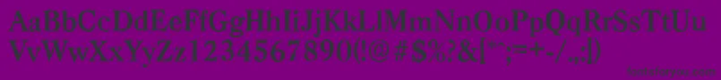Police CasadantiqueBold – polices noires sur fond violet