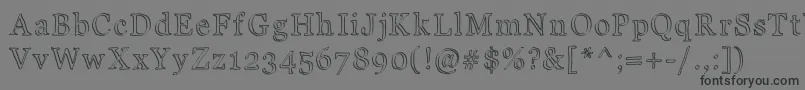 JdCarnival Font – Black Fonts on Gray Background