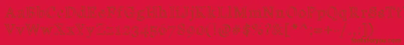 Police JdCarnival – polices brunes sur fond rouge