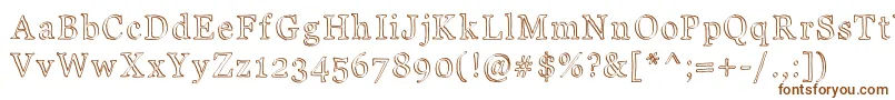 JdCarnival Font – Brown Fonts on White Background