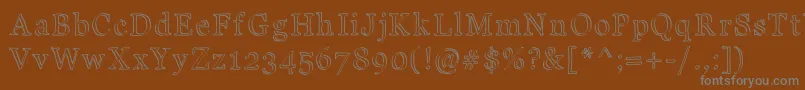 JdCarnival Font – Gray Fonts on Brown Background