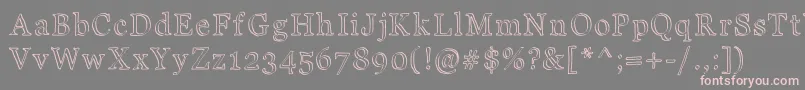 JdCarnival Font – Pink Fonts on Gray Background