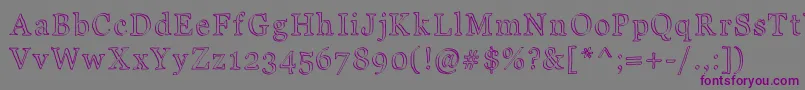 JdCarnival Font – Purple Fonts on Gray Background
