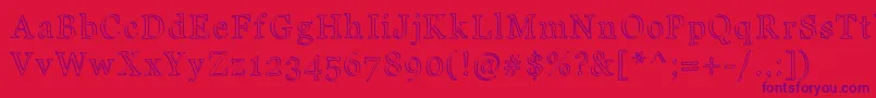 JdCarnival Font – Purple Fonts on Red Background