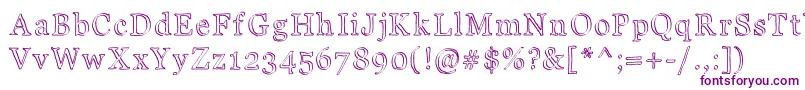 JdCarnival Font – Purple Fonts on White Background