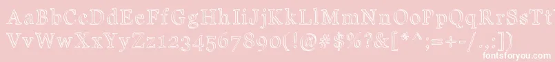 JdCarnival Font – White Fonts on Pink Background